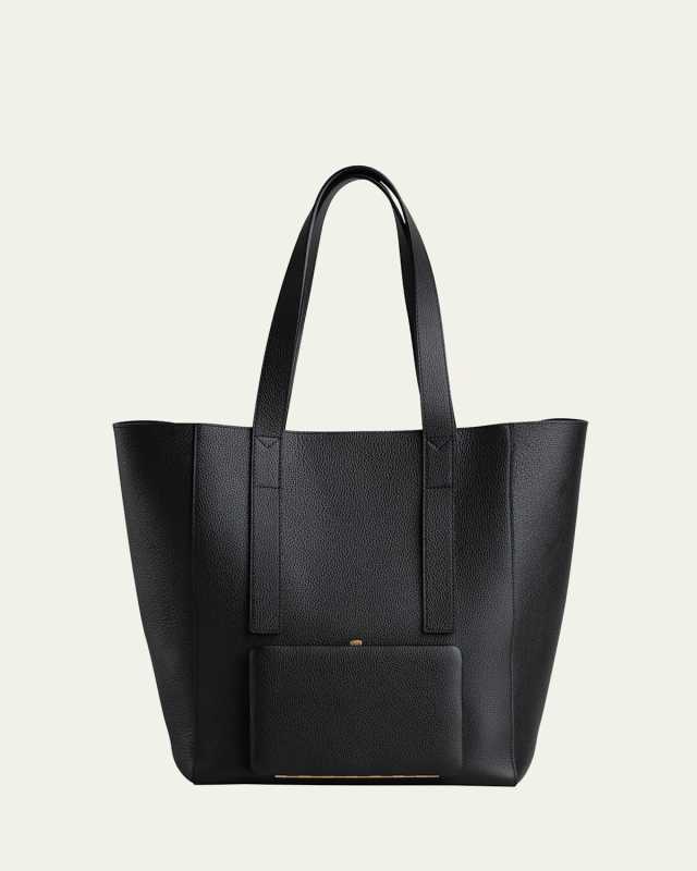 Seveny Leather Shopper Tote Bag